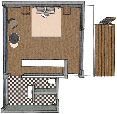 Habitación Junior Suite - Plano