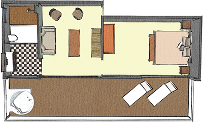 Habitación Master Suite - Plano